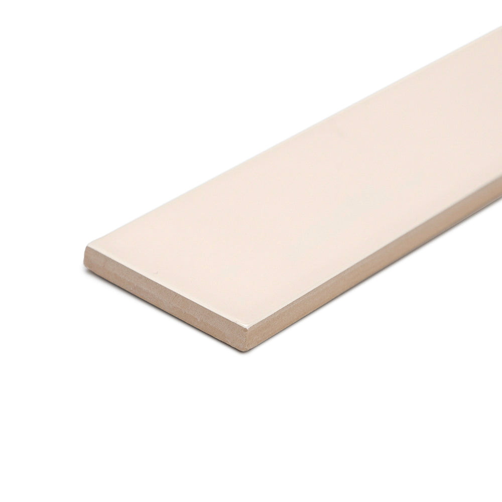 Subway Art 2"x8" Beige Pale Ceramic Glossy Tile