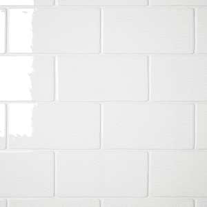 Frost 2"x6" Blanco Ceramic Glossy Chair Rail