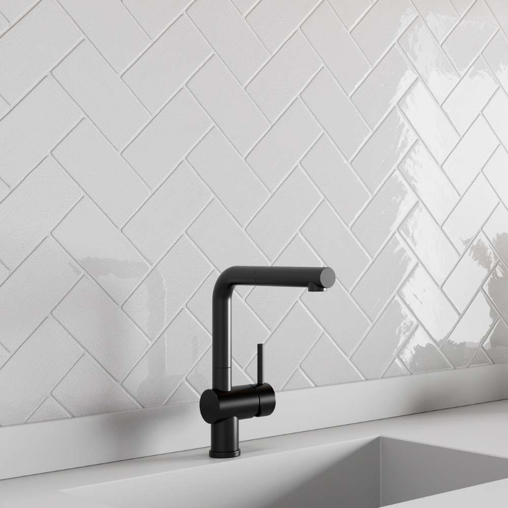 Frost 2"x6" Blanco Ceramic Glossy Chair Rail