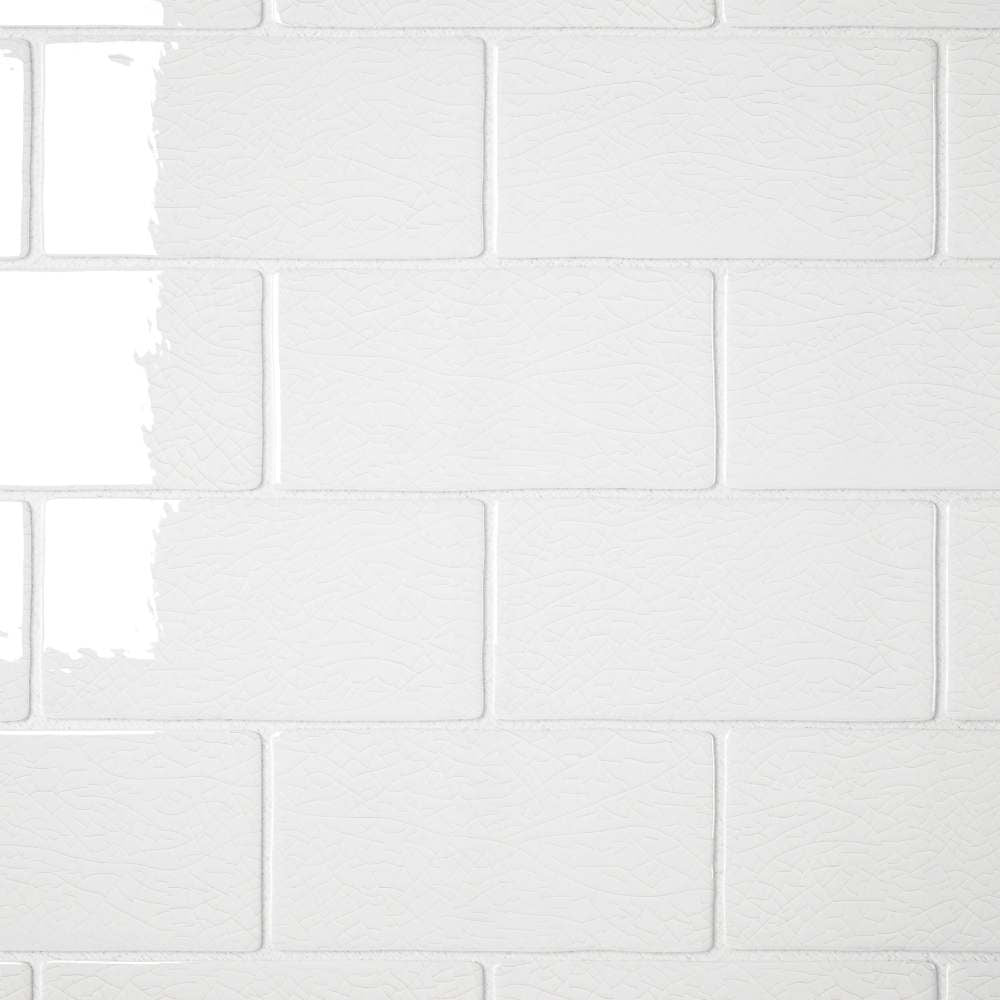 Frost 2"x6" Blanco Ceramic Glossy Chair Rail