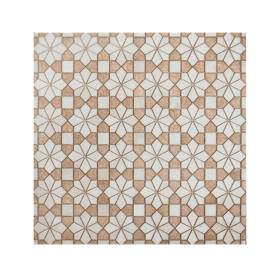 Roman Road 8"x8" Bejmat Porcelain Glossy Tile
