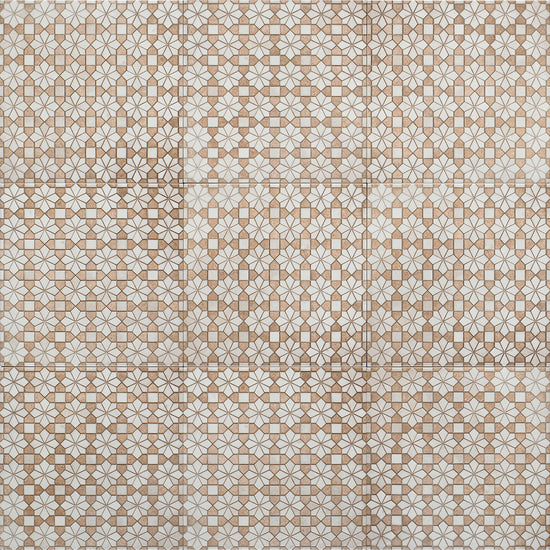 Roman Road 8"x8" Bejmat Porcelain Glossy Tile