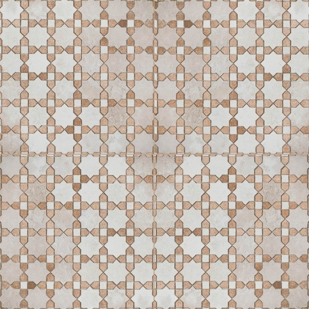 Roman Road 8"x8" Riad Porcelain Glossy Tile