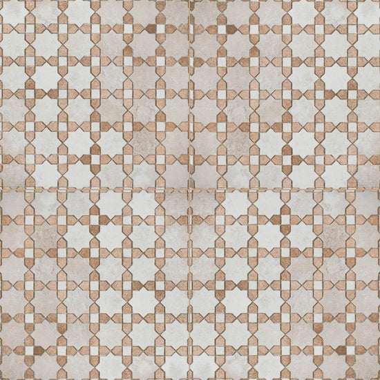 Roman Road 8"x8" Riad Porcelain Glossy Tile