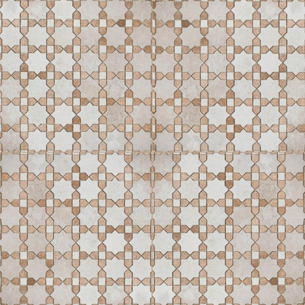 Roman Road 8"x8" Riad Porcelain Glossy Tile