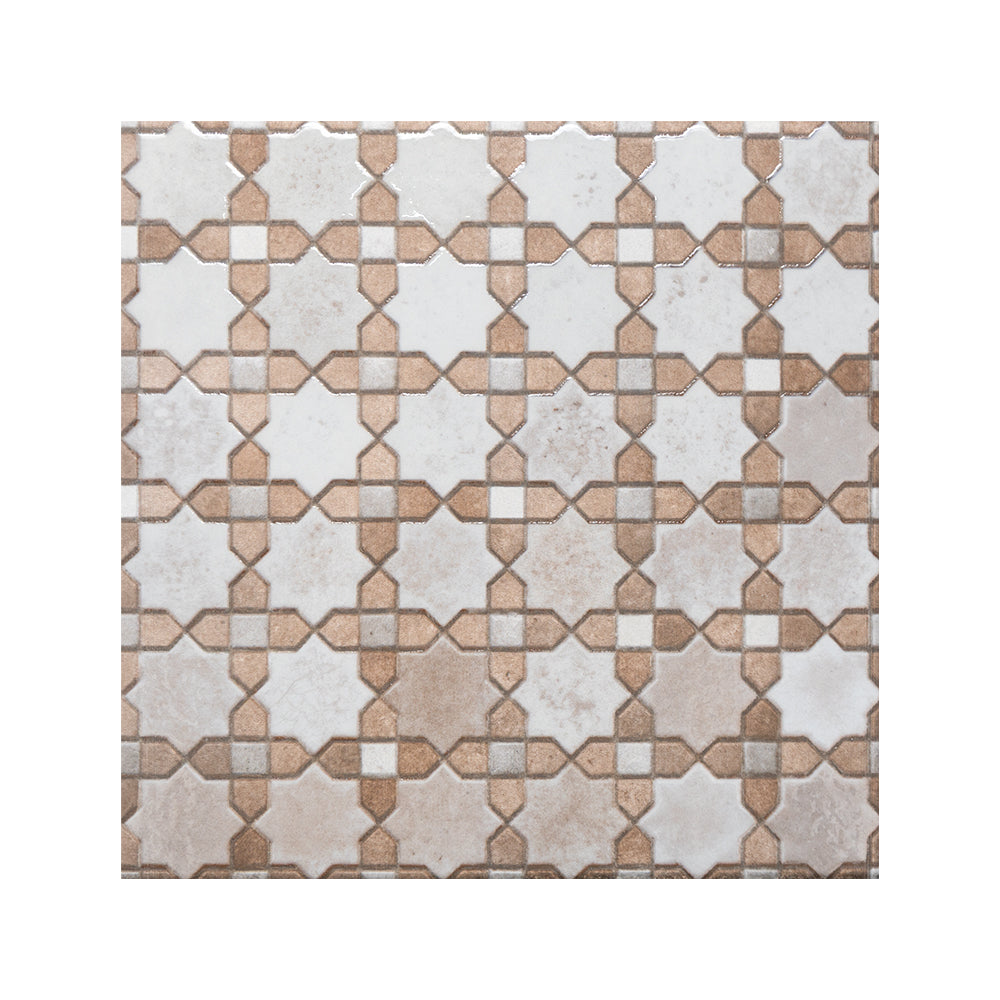 Roman Road 8"x8" Riad Porcelain Glossy Tile