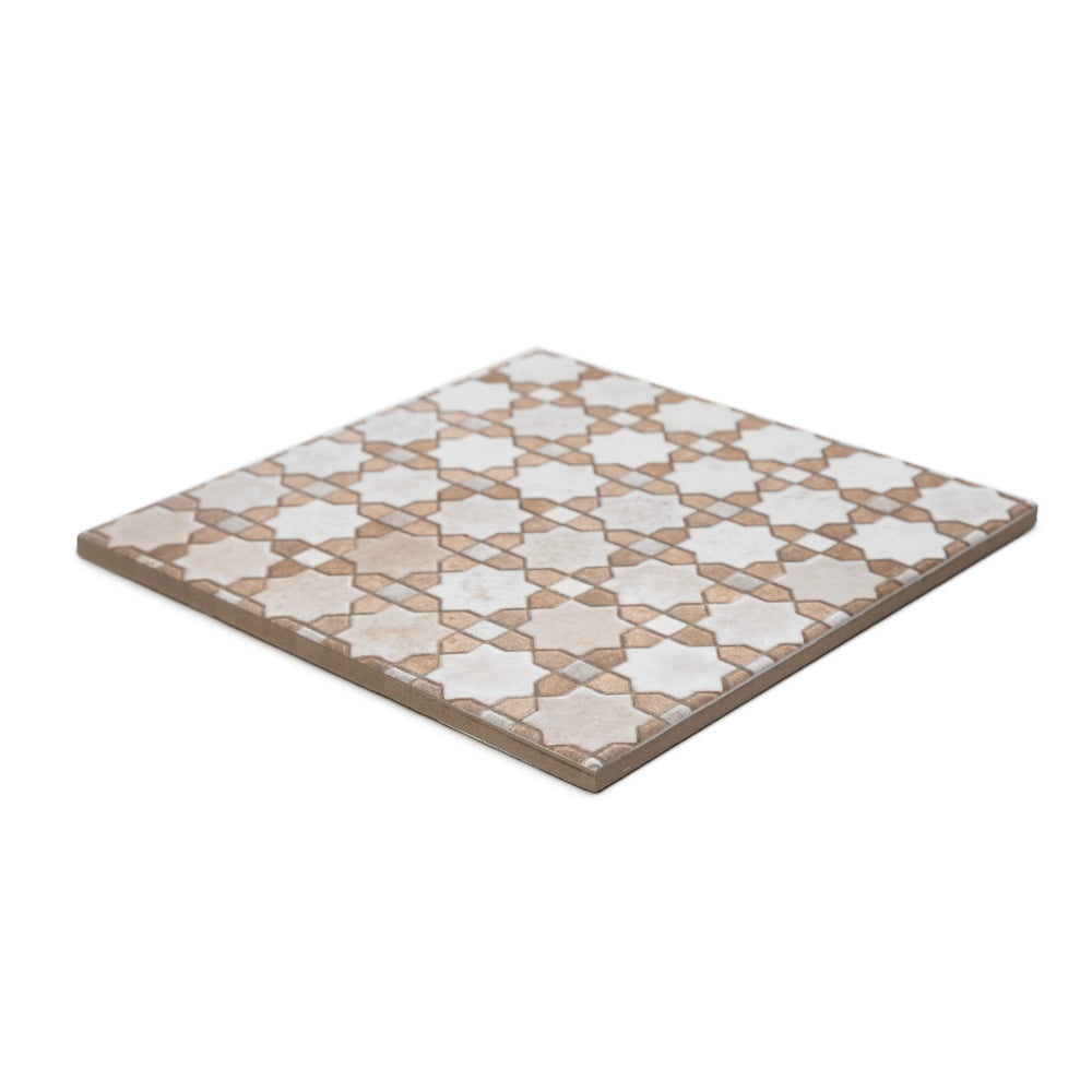 Roman Road 8"x8" Riad Porcelain Glossy Tile