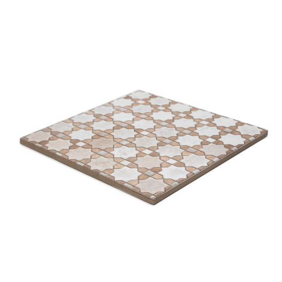 Roman Road 8"x8" Riad Porcelain Glossy Tile