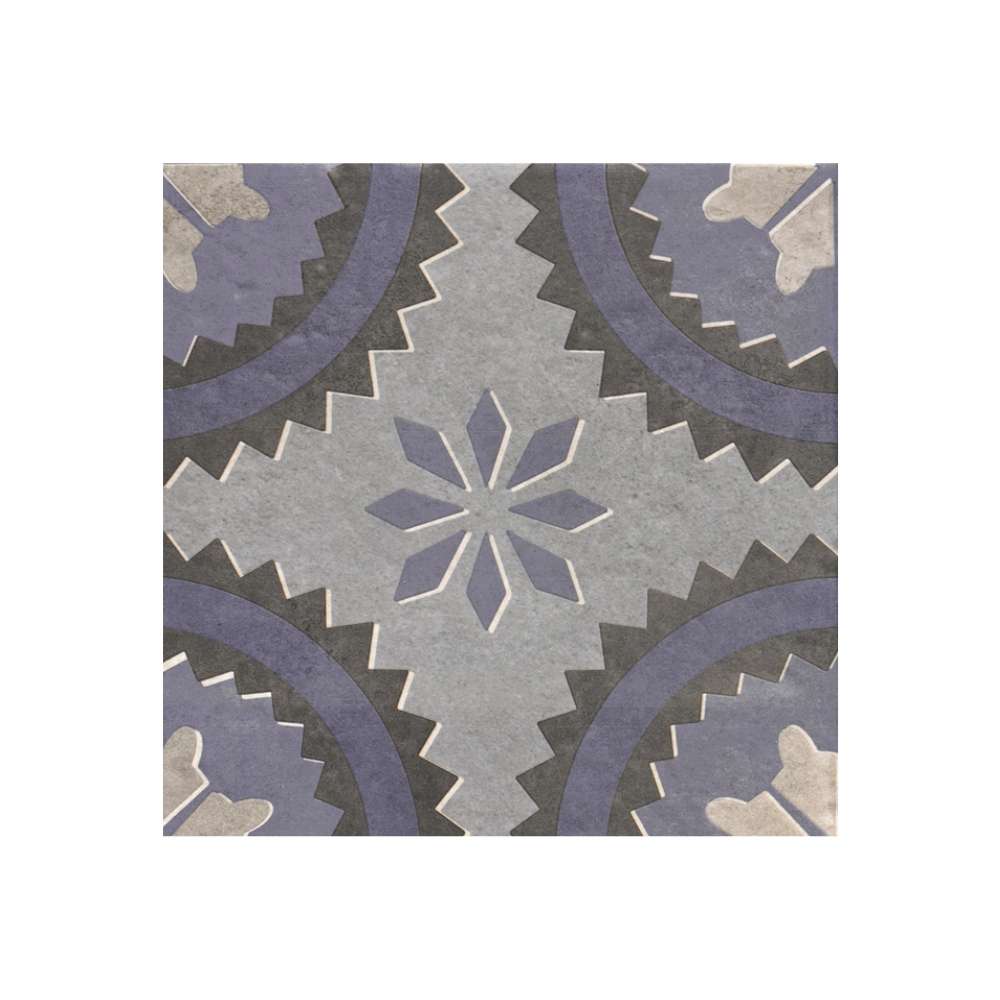 Verity Poppy 8" x 8" Azul Porcelain Matte Tile