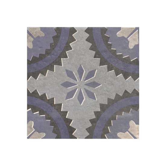 Verity Poppy 8" x 8" Azul Porcelain Matte Tile
