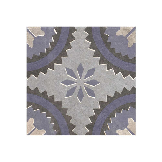 Verity Poppy 8" x 8" Azul Porcelain Matte Tile