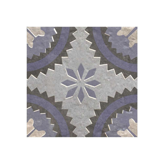 Verity Poppy 8" x 8" Azul Porcelain Matte Tile