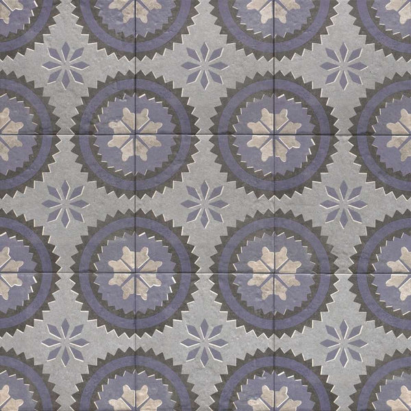 Verity Poppy 8" x 8" Azul Porcelain Matte Tile