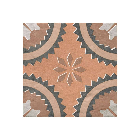 Verity Poppy 8" x 8" Cotto Porcelain Matte Tile