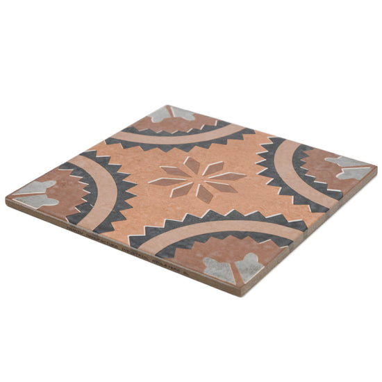 Verity Poppy 8" x 8" Cotto Porcelain Matte Tile