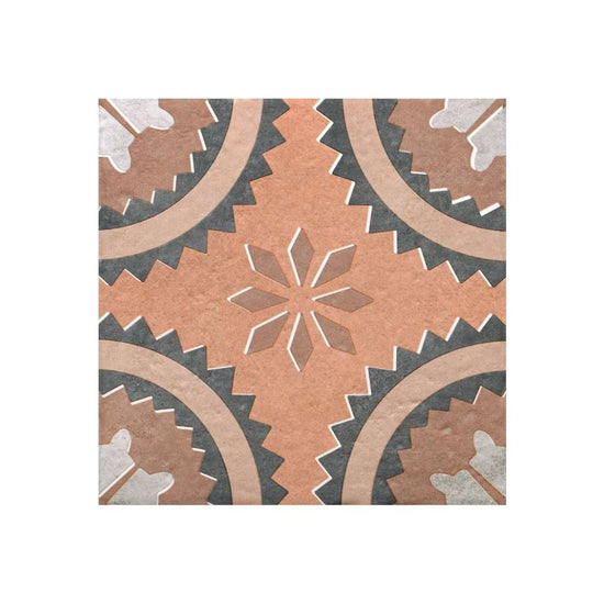 Verity Poppy 8" x 8" Cotto Porcelain Matte Tile