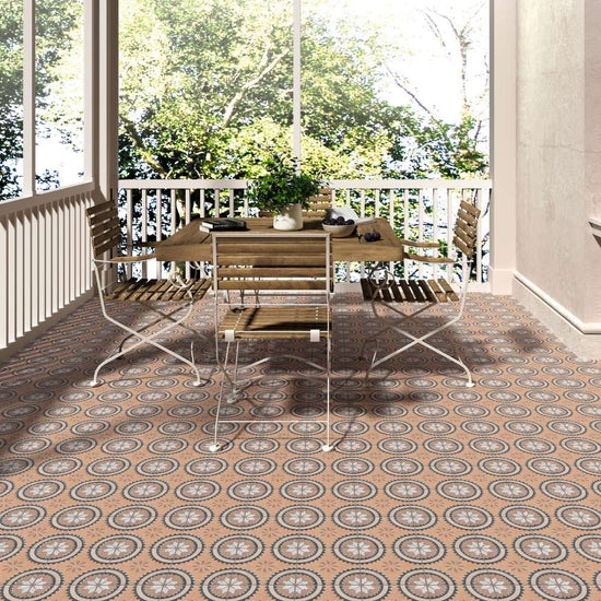 Verity Poppy 8" x 8" Cotto Porcelain Matte Tile