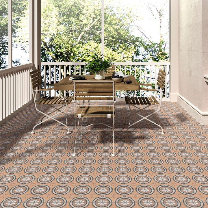 Verity Poppy 8" x 8" Cotto Porcelain Matte Tile