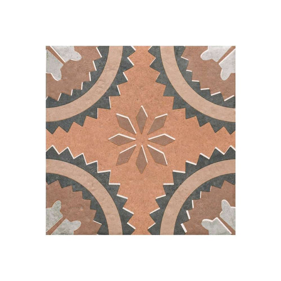 Verity Poppy 8" x 8" Cotto Porcelain Matte Tile