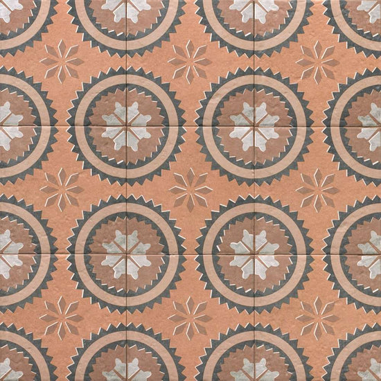 Verity Poppy 8" x 8" Cotto Porcelain Matte Tile