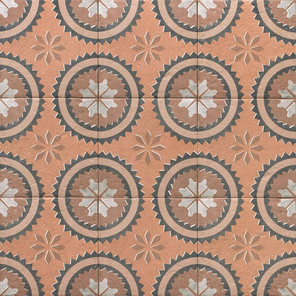 Verity Poppy 8" x 8" Cotto Porcelain Matte Tile