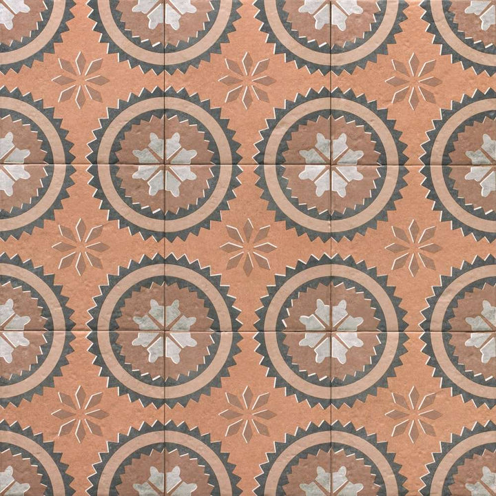 Verity Poppy 8" x 8" Cotto Porcelain Matte Tile