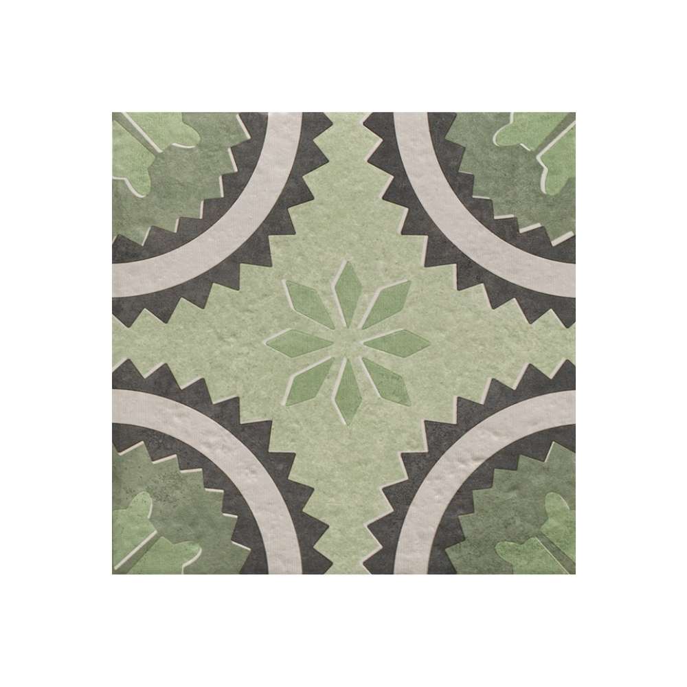 Verity Poppy 8" x 8" Verde Porcelain Matte Tile
