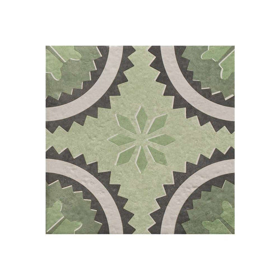 Verity Poppy 8" x 8" Verde Porcelain Matte Tile