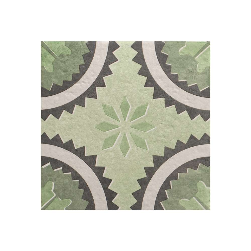 Verity Poppy 8" x 8" Verde Porcelain Matte Tile