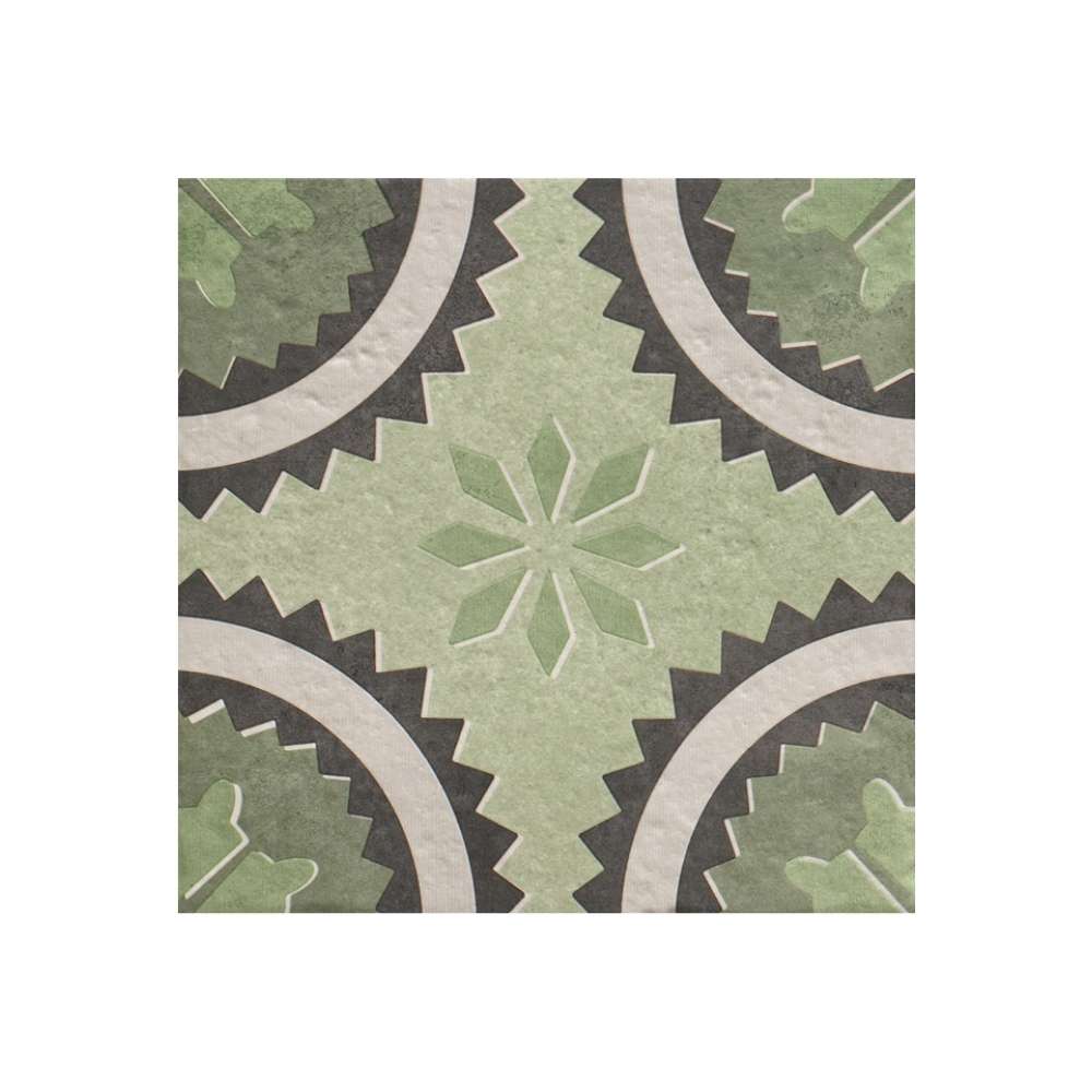Verity Poppy 8" x 8" Verde Porcelain Matte Tile