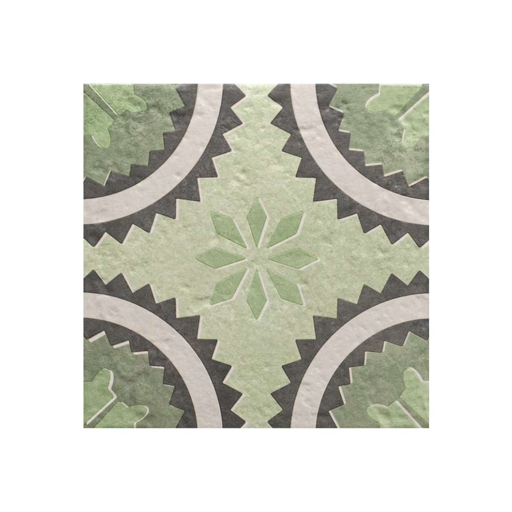 Verity Poppy 8" x 8" Verde Porcelain Matte Tile