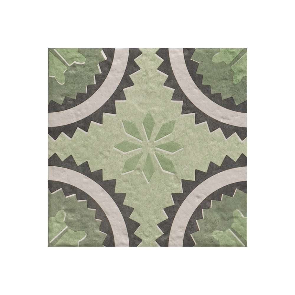 Verity Poppy 8" x 8" Verde Porcelain Matte Tile