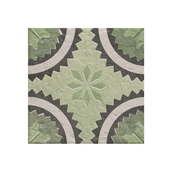 Verity Poppy 8" x 8" Verde Porcelain Matte Tile