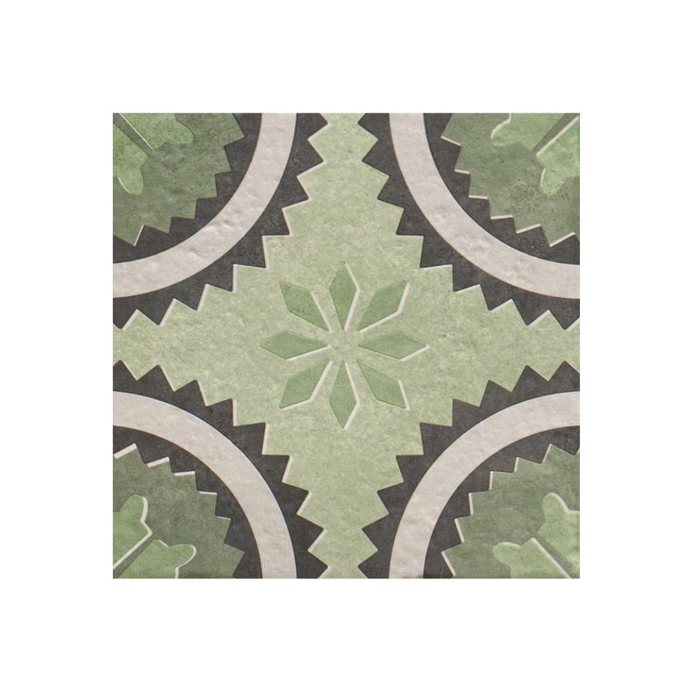 Verity Poppy 8" x 8" Verde Porcelain Matte Tile
