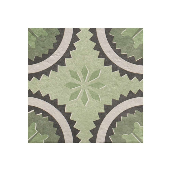 Verity Poppy 8" x 8" Verde Porcelain Matte Tile
