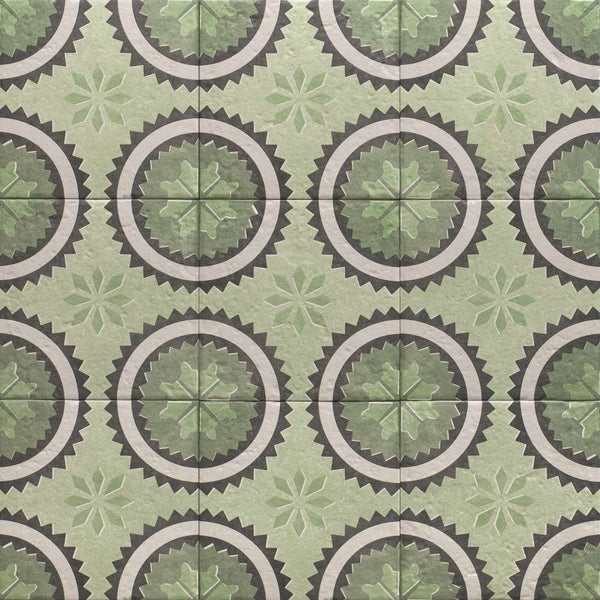 Verity Poppy 8" x 8" Verde Porcelain Matte Tile