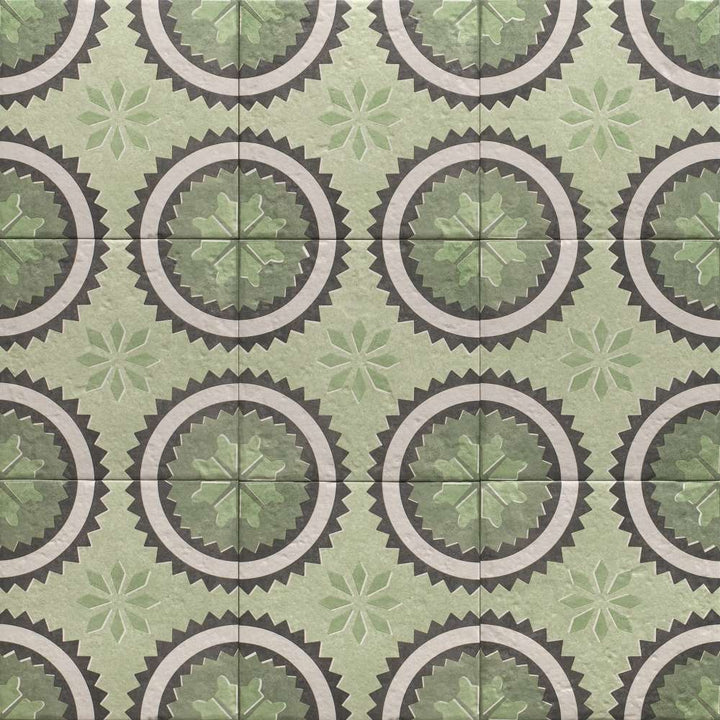 Verity Poppy 8" x 8" Verde Porcelain Matte Tile