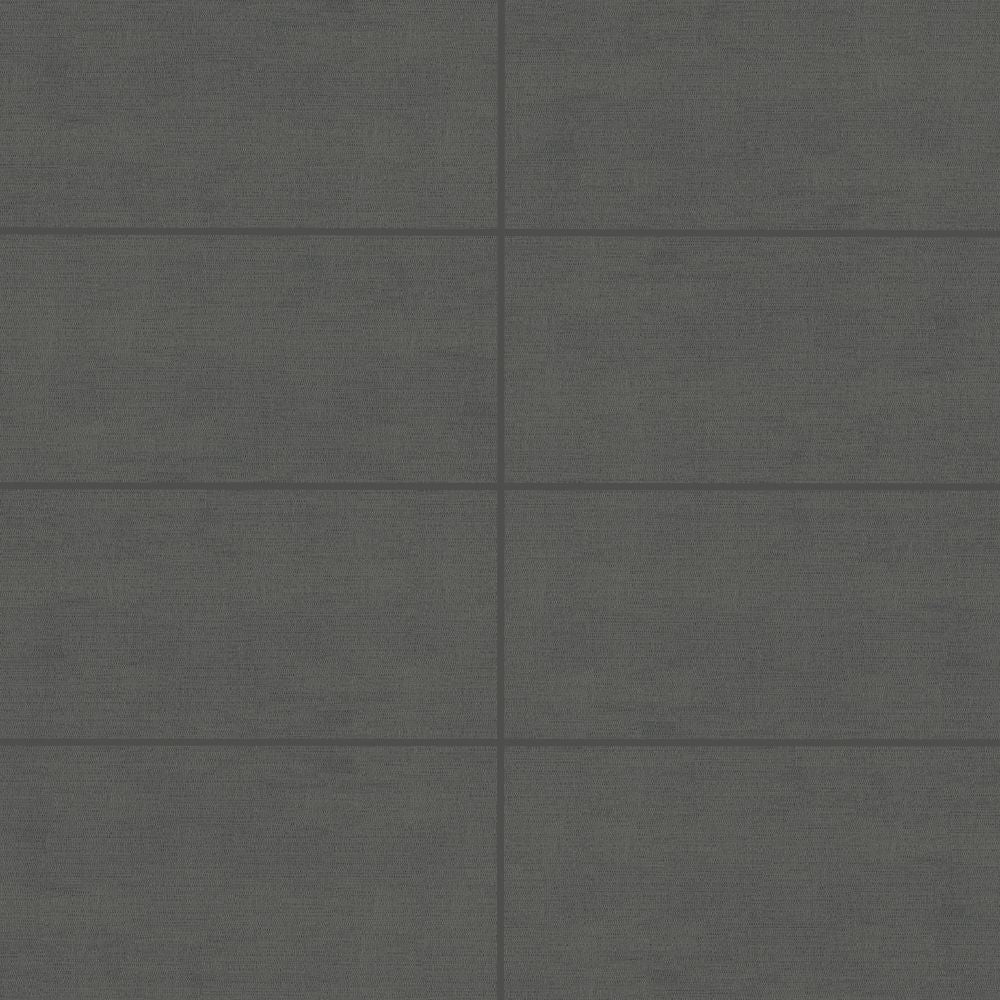 Linen Tweed 12"x24" Graphite Porcelain Matte Tile