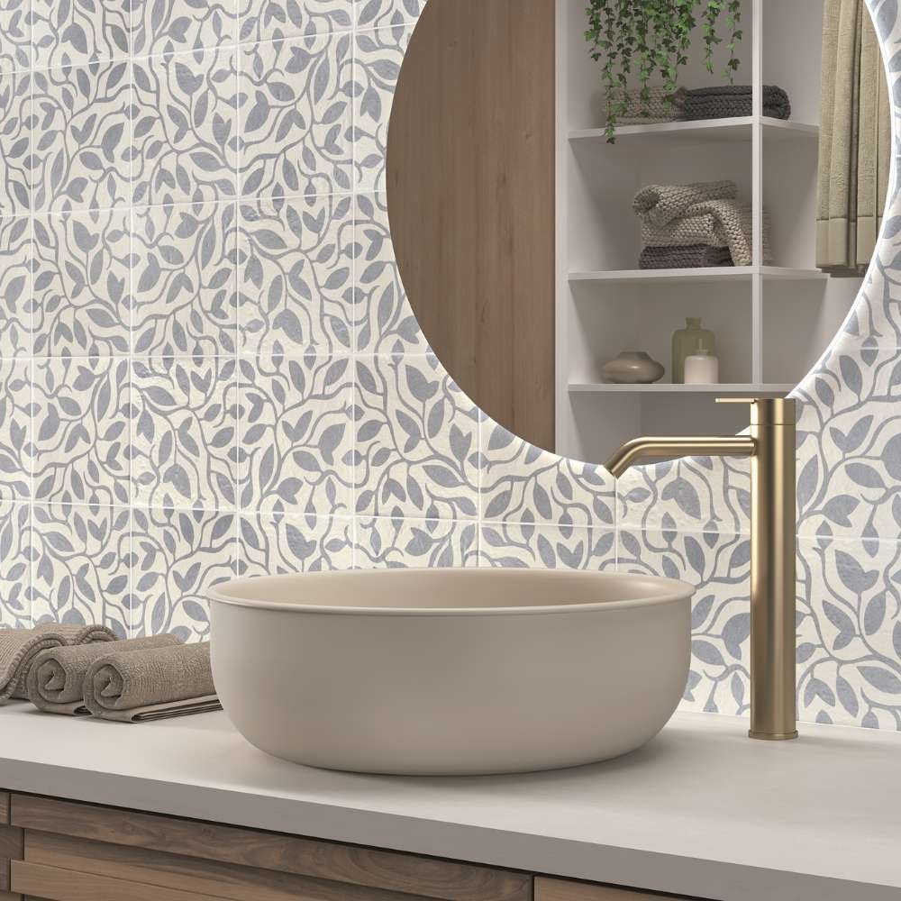Verity Vine 8"x8" Porcelain Matte Tile
