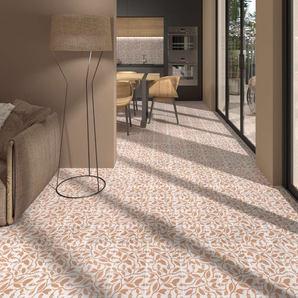 Verity Vine 8"x8" Porcelain Matte Tile
