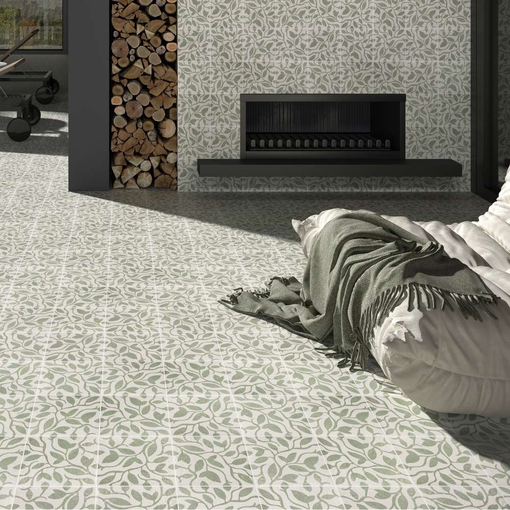 Verity Vine 8"x8" Porcelain Matte Tile