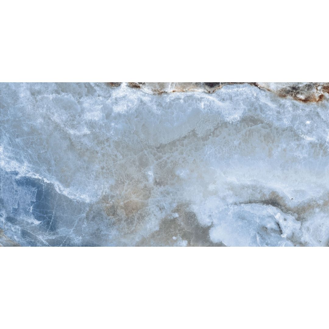 Banff 24" x 48" Onice Azzurro Porcelain Polished Tile