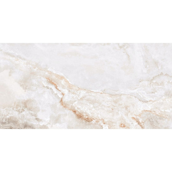 Banff 24" x 48" Onice Bianco Porcelain Polished Tile