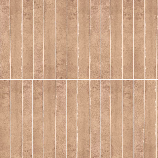 Aria 2" x 18" Apricot Porcelain Glossy Tile