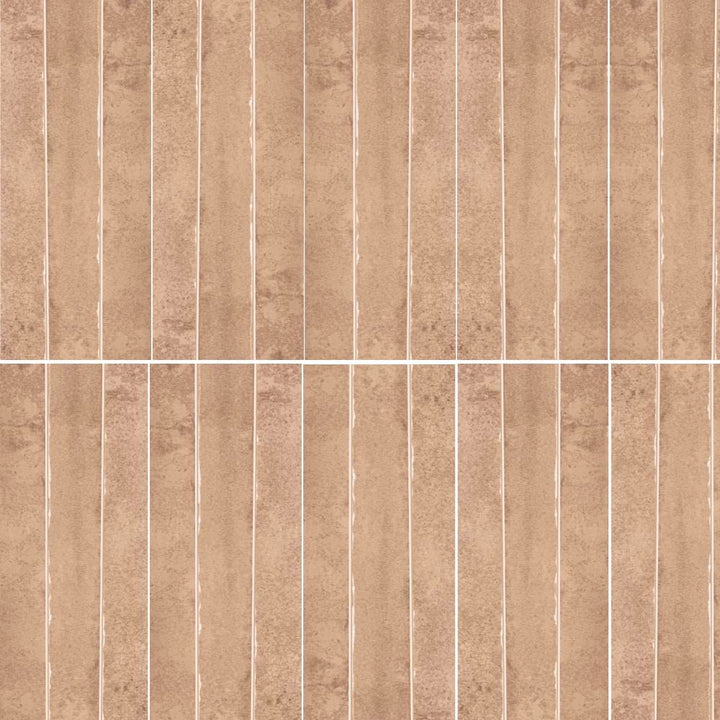 Aria 2" x 18" Apricot Porcelain Glossy Tile