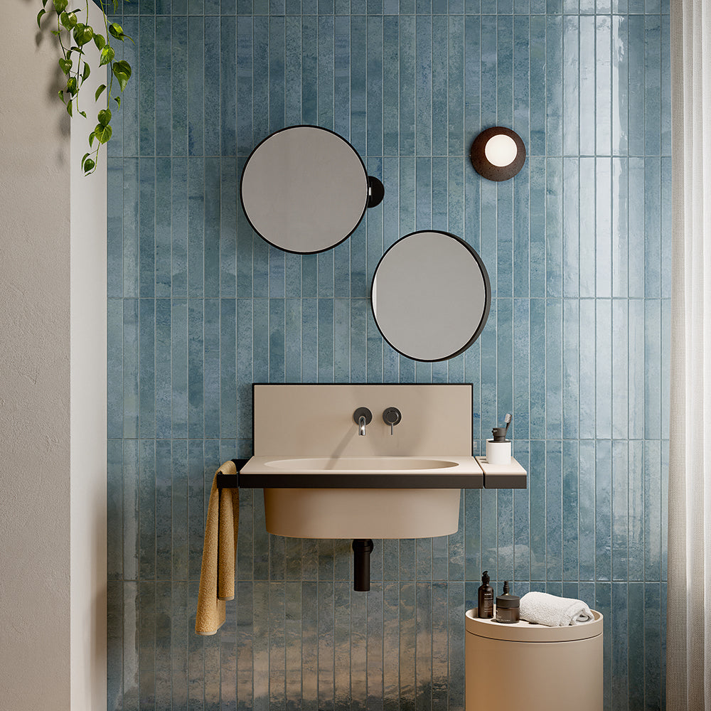 Aria 2" x 18" Azzurro Porcelain Glossy Tile