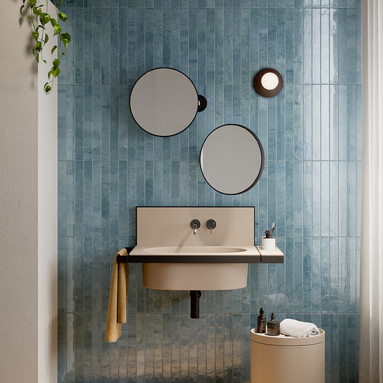 Aria 2" x 18" Azzurro Porcelain Glossy Tile