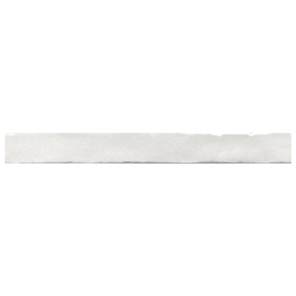 Aria 2" x 18" Bianco Porcelain Glossy Tile