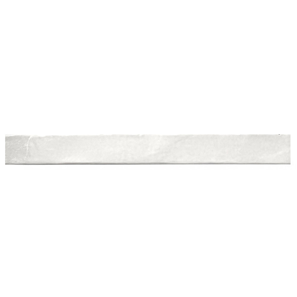 Aria 2" x 18" Bianco Porcelain Glossy Tile