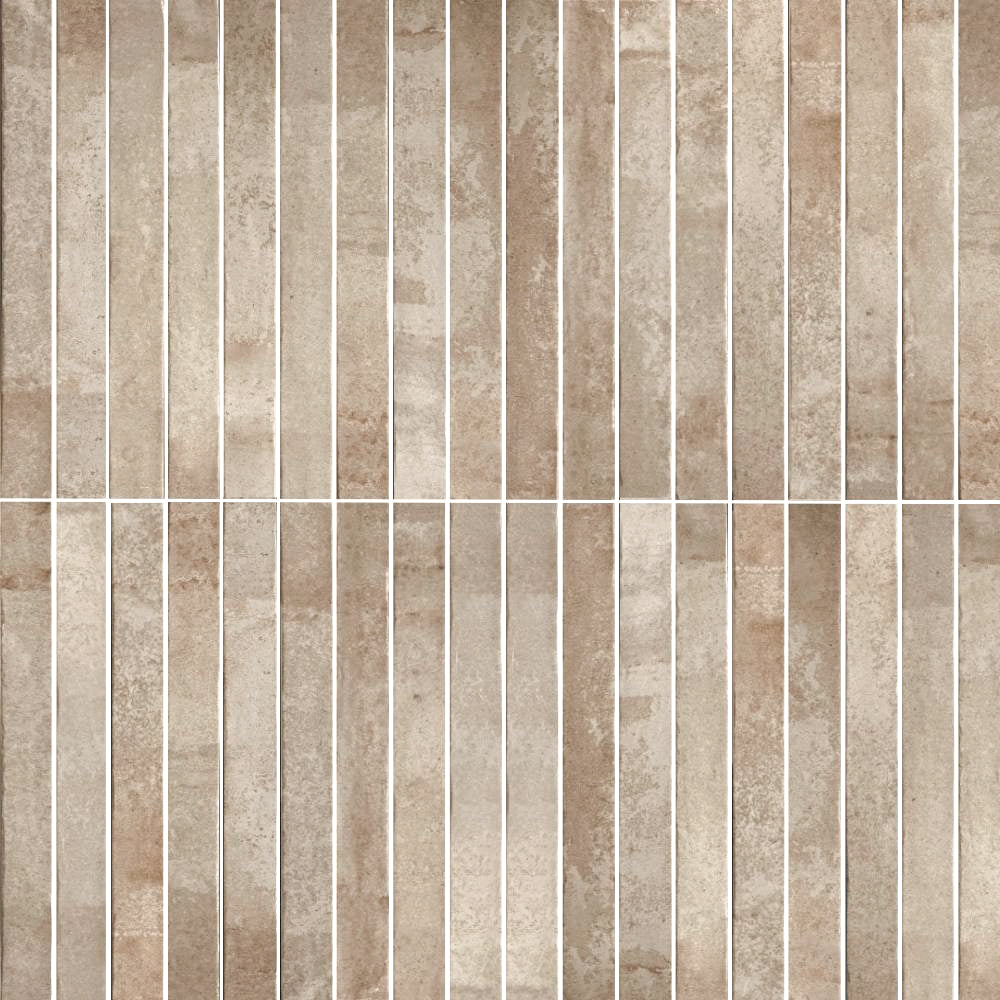 Aria 2" x 18" Crema Porcelain Glossy Tile